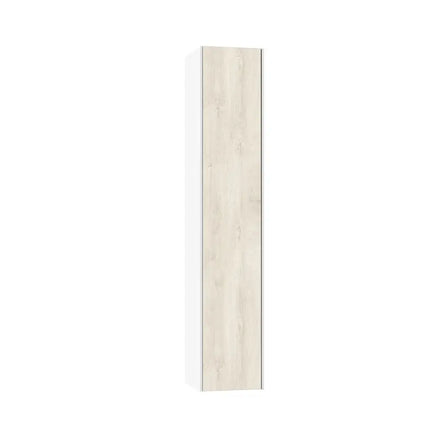 Mobile Bagno 120cm Sospeso Due Cassetti e Specchio Con Lampada Rovere Alaska