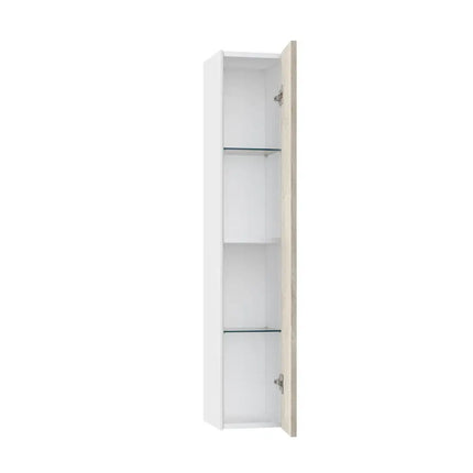 Mobile Bagno 120cm Sospeso Due Cassetti e Specchio Con Lampada