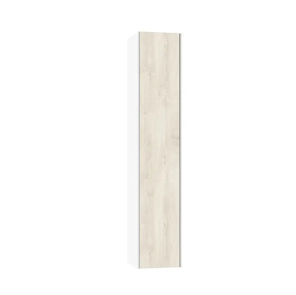 Mobile Bagno 120cm Sospeso Due Cassetti Lavabo Doppia Vasca e Specchio Con Lampada Rovere Alaska
