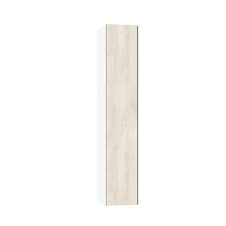 Mobile Bagno 120cm Sospeso Due Cassetti Lavabo Doppia Vasca e Specchio Con Lampada Rovere Alaska