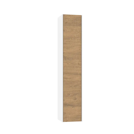Mobile Bagno 120cm Sospeso Due Cassetti Lavabo Doppia Vasca e Specchio Con Lampada Rovere Miele
