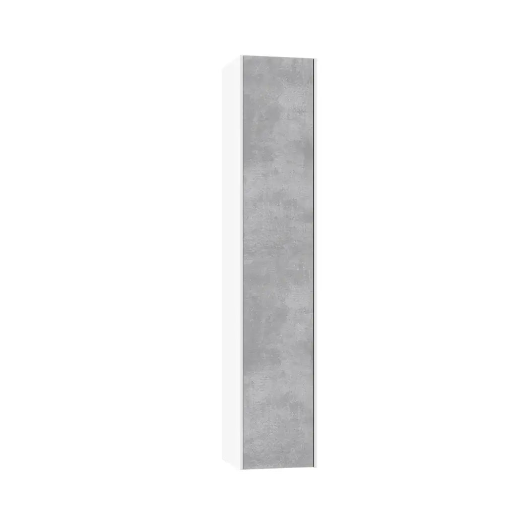 Mobile Bagno 60cm Sospeso Due Cassetti e Specchio Cemento