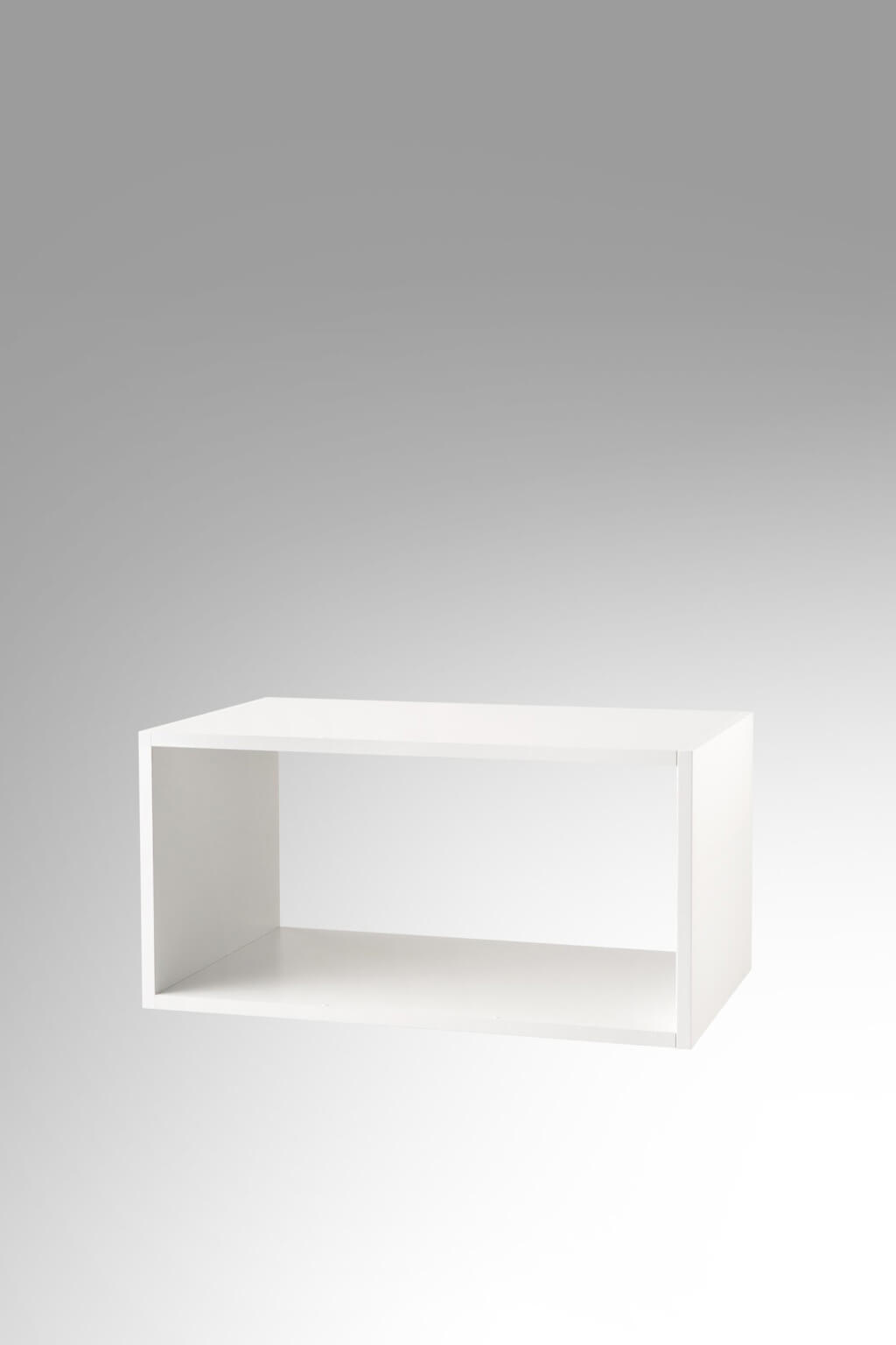 Mobile Bagno 70cm Sospeso Cassetto, Vano a Giorno, Specchio E Lampada