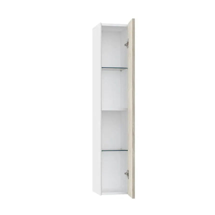 Mobile Bagno 80cm Sospeso Due Cassetti e Specchio
