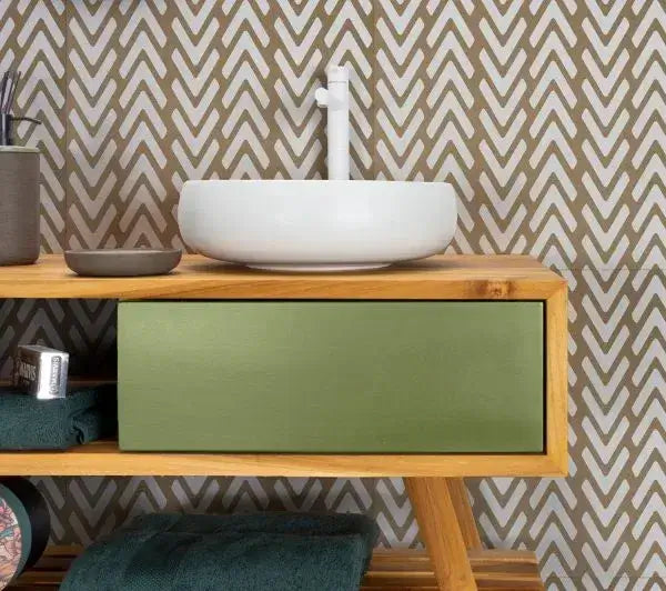 Mobile Consolle Bagno 150cm In Teak - Feelgood