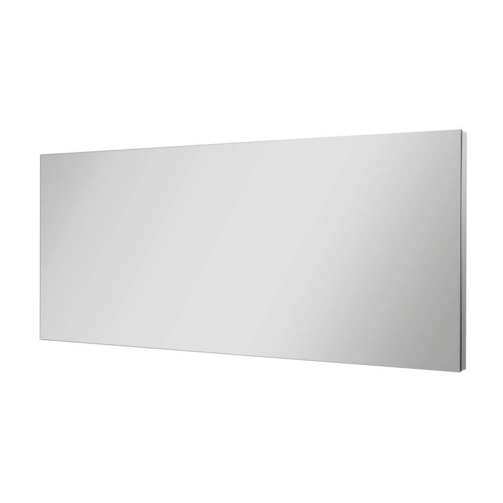 Mobile Bagno Sospeso 100cm Con Cassetto, Pensile a Giorno, Specchio e Lampada