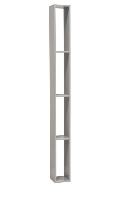 Mobile Bagno Sospeso 100cm Con Cassetto, Pensile a Giorno, Specchio e Lampada
