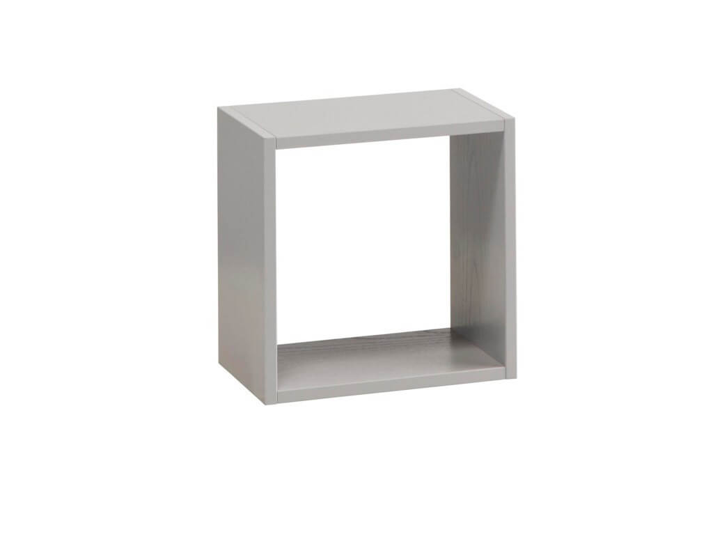 Mobile Bagno Sospeso 100cm Con Cassetto, Pensile a Giorno, Specchio e Lampada