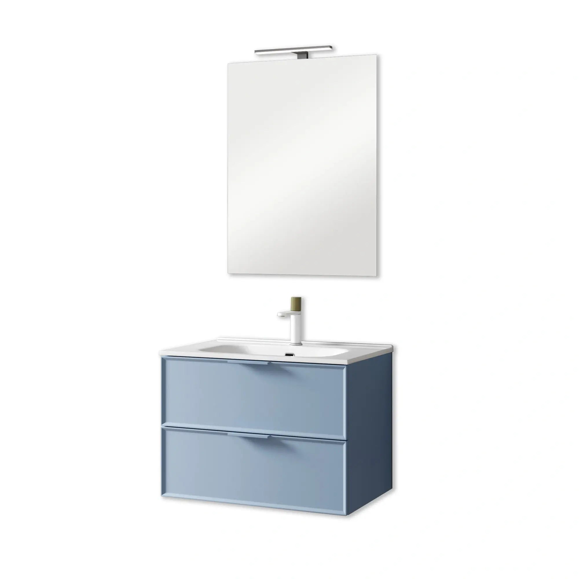 Composizione Bagno Sospesa 60cm - Zefira Azzurro Tiffany