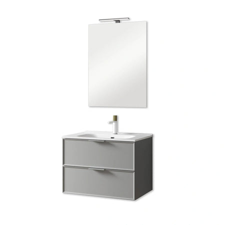 Composizione Bagno Sospesa 60cm - Zefira Grigio