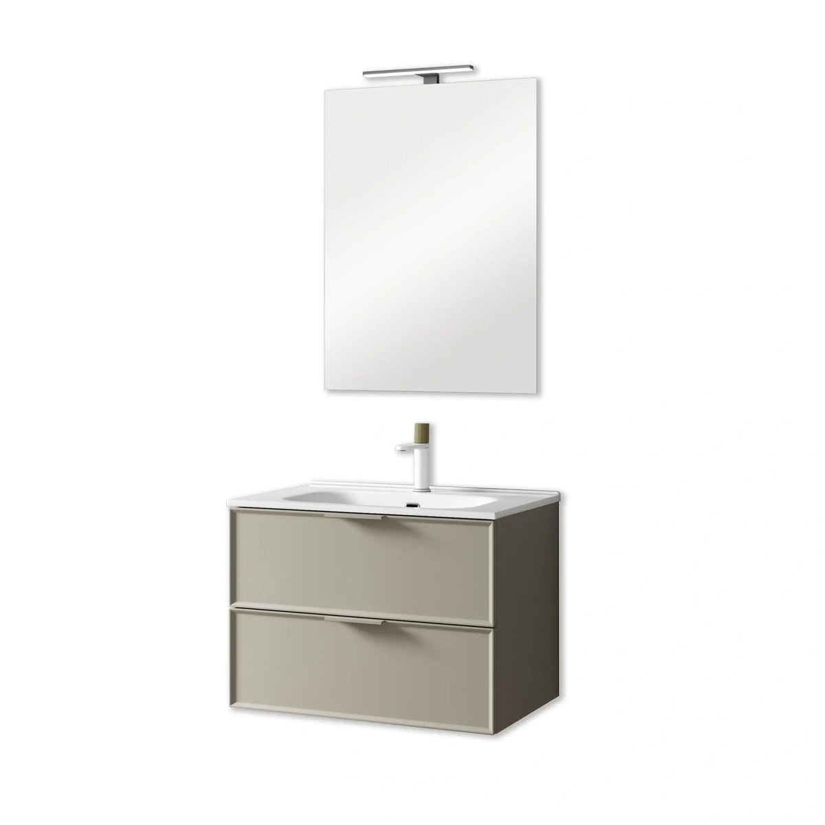 Composizione Bagno Sospesa 60cm - Zefira Tortora