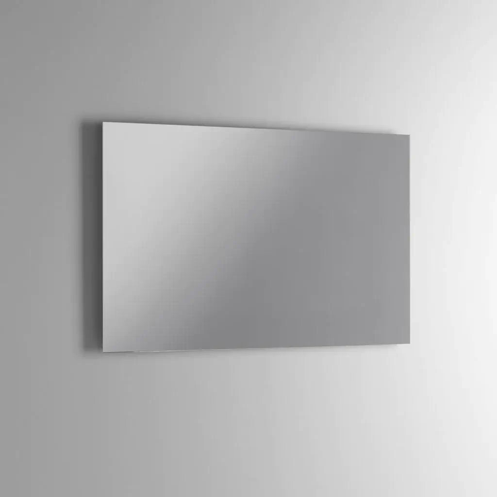 Mobile Bagno Sospeso Effetto Pietra 80cm Due Cassetti e Specchio con Lampada
