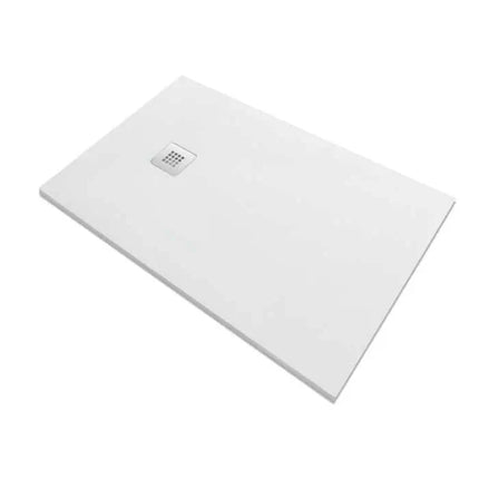 OFFERTA - Set Box Doccia Con Piatto Doccia Mineralmarmo Bianco Incluso