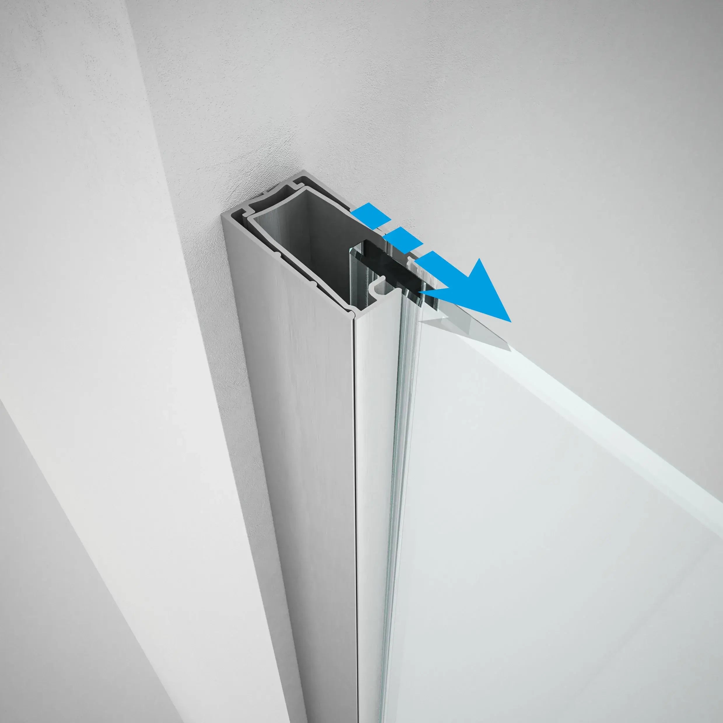 Parete Doccia Walk-In Con Paraschizzi H200 6mm