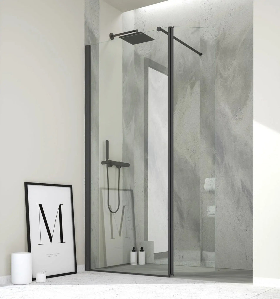 Parete Doccia Walk-In Con Paraschizzi H200 6mm