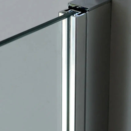 Parete Doccia Walk In H200 Anticalcare 8mm Trasparente Profili Grafite