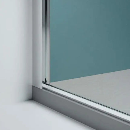 Parete Doccia Walk In H200 Anticalcare 8mm Trasparente Profili Grafite