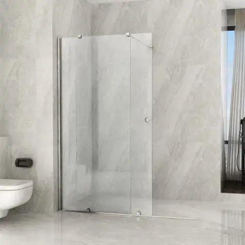 Parete Doccia Walk-In Scorrevole Trasparente 8mm H195cm