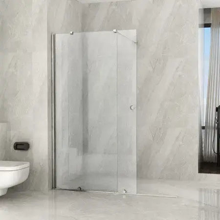 Parete Doccia Walk-In Scorrevole Trasparente 8mm H195cm