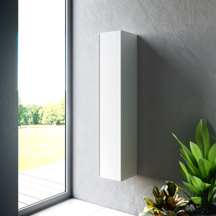 Pensile Colonna 25cm Sospesa per Bagno Bianco Opaco