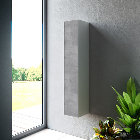 Pensile Colonna 25cm Sospesa per Bagno Cemento