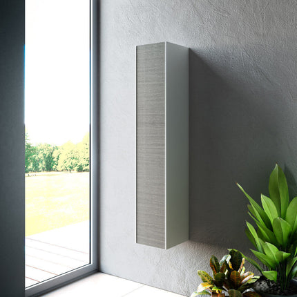 Pensile Colonna 25cm Sospesa per Bagno Grigio Londra