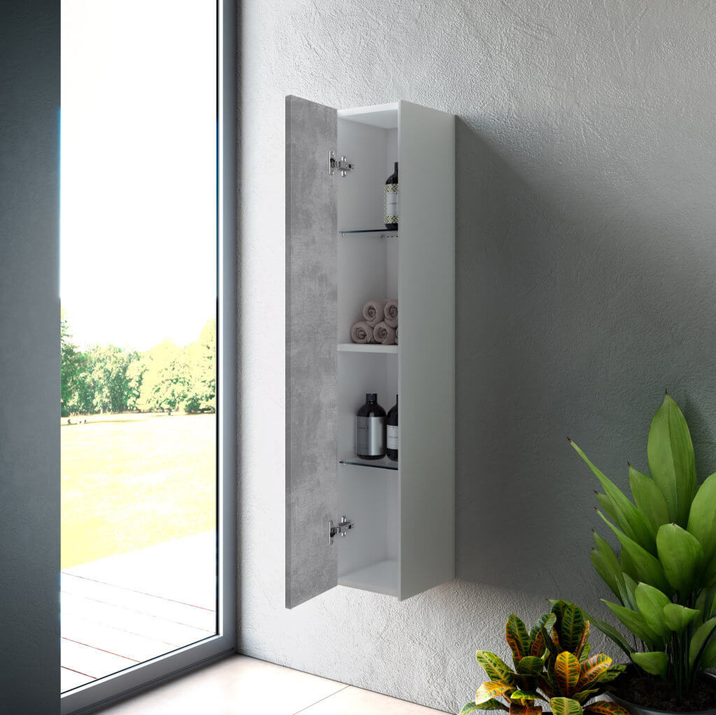 Pensile Colonna 25cm Sospesa per Bagno