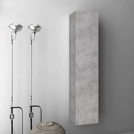Pensile Colonna 35cm Sospesa Per Bagno Cemento