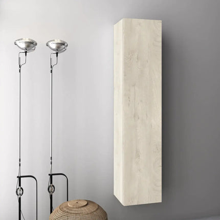 Pensile Colonna 35cm Sospesa Per Bagno Rovere Alaska