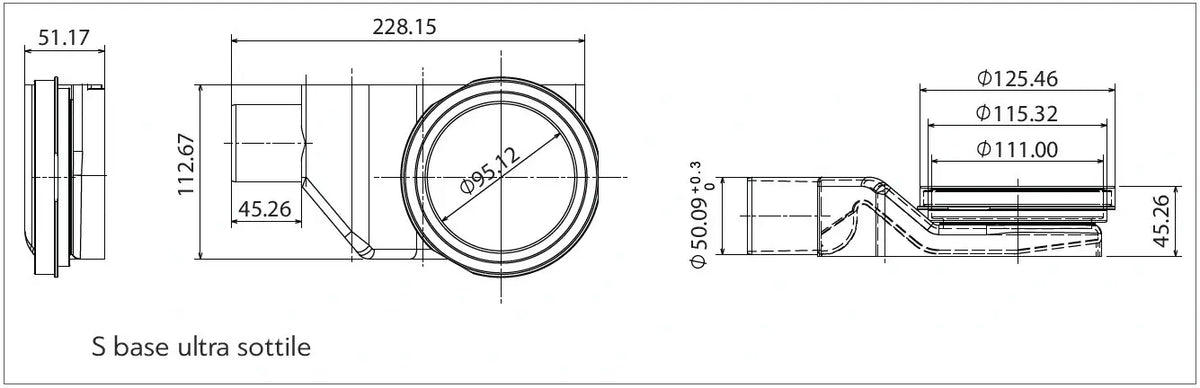 PESTAN - Canalina Di Scarico Doccia Acciaio Inox Nero Opaco
