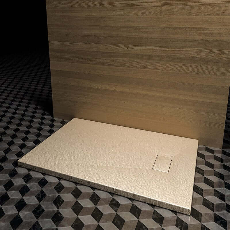 Piatto Doccia In SMC Effetto Pietra - Beige