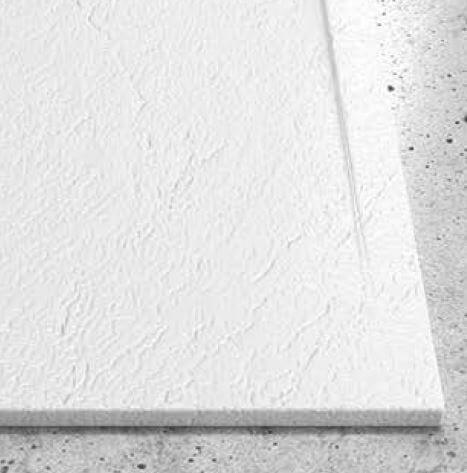 Piatto Doccia Mineralmarmo Bianco Effetto Roccia Spessore 2,3cm