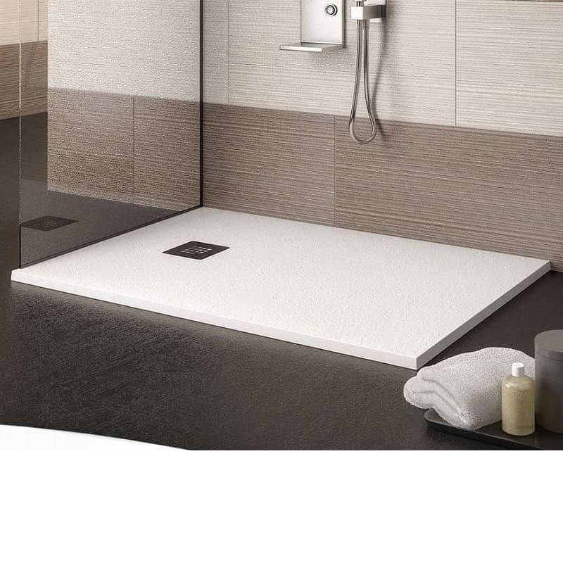 Piatto Doccia Mineralmarmo H 2.5cm Bianco Karag Pietra