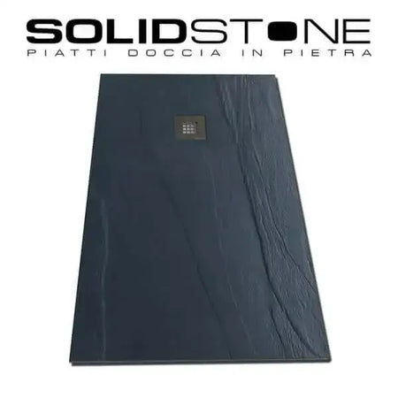 Piatto Doccia Solidstone Mineral Marmo Grafite H2.8cm Effetto Ardesia