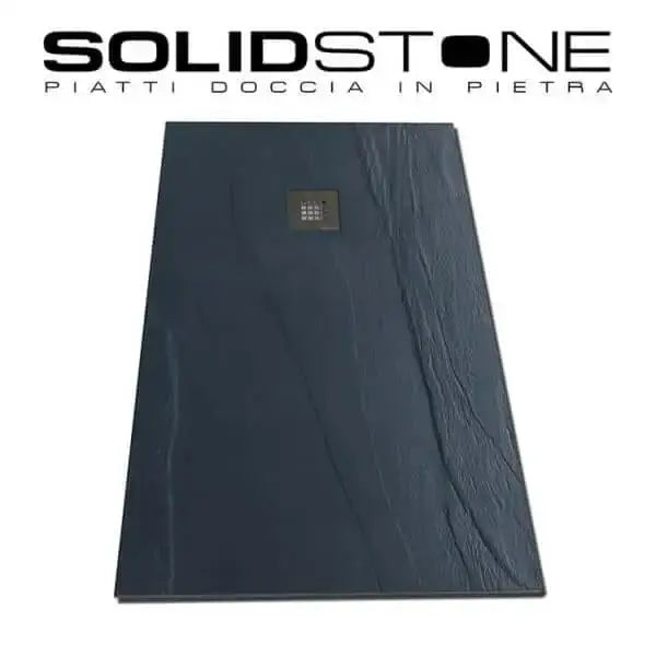 Piatto Doccia Solidstone Mineral Marmo Grafite H2.8cm Effetto Ardesia