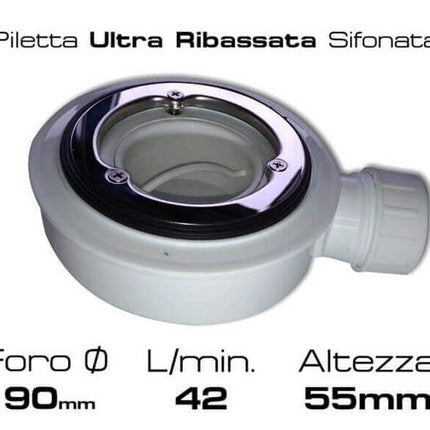 Piatto Doccia Solidstone Pietra Mineral Marmo Bianco H2.8cm