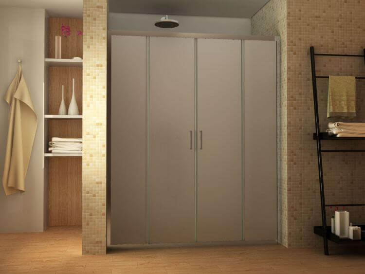 Porta Doccia 6mm Opaca Ingresso Centrale H190cm