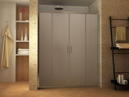 Porta Doccia 6mm Opaca Ingresso Centrale H190cm