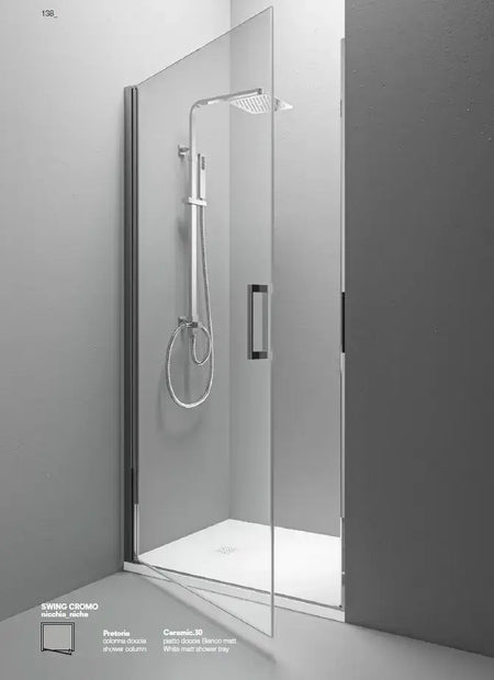 Porta Doccia Battente Totale Anticalcare 6mm H200 - Swing