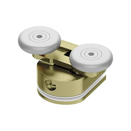 Box Doccia 80x80 Semicircolare Profili Oro Scorrevole H190 Trasparente