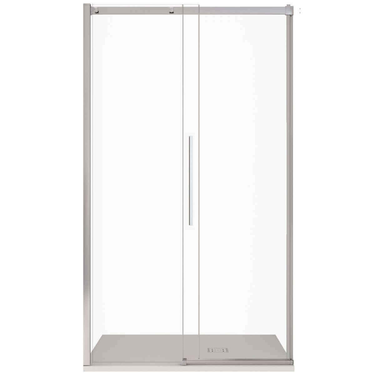 Porta Doccia Nicchia H200 Anta Scorrevole Cristallo Trasparente 8mm Trattamento Anticalcare - B8