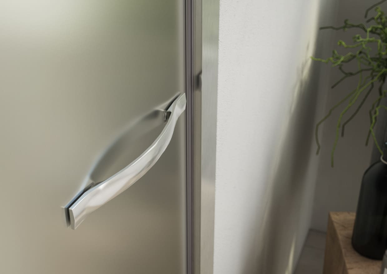 Porta Doccia Pieghevole 6mm Trasparente H200cm Anticalcare