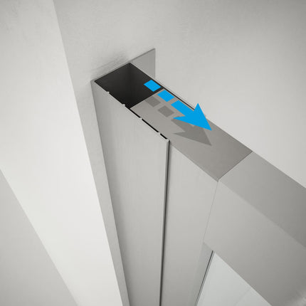 Porta Doccia Pieghevole 6mm Trasparente H200cm Anticalcare