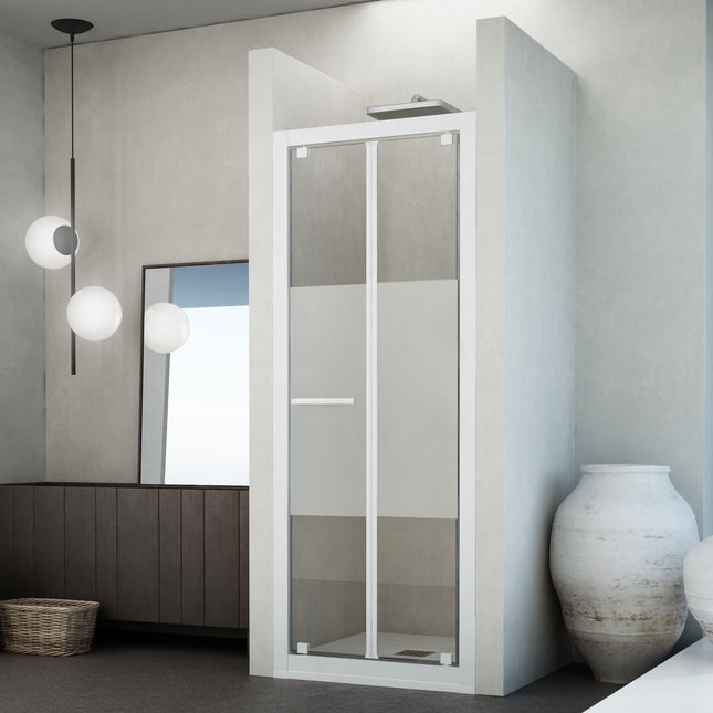 Porta Doccia Pieghevole 6mm Trasparente H200cm Anticalcare