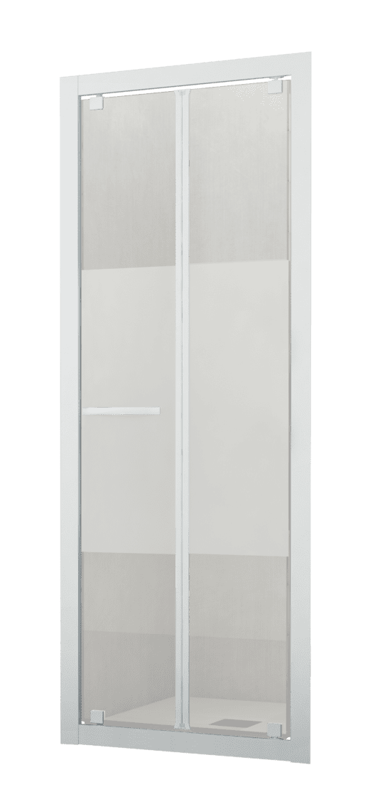 Porta Doccia Pieghevole 6mm Trasparente H200cm Anticalcare