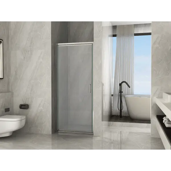 Porta Doccia Opaca Apertura Rototraslante H190cm Anticalcare