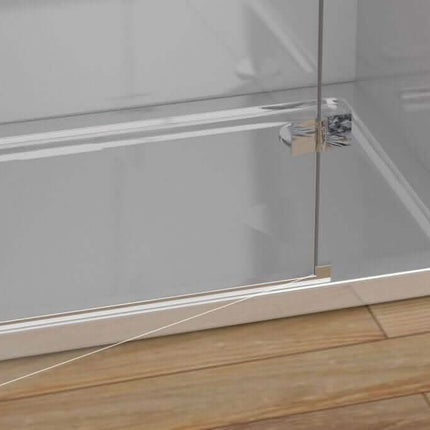 Porta Per Doccia Cristallo Anticalcare Trasparente 8mm Battente