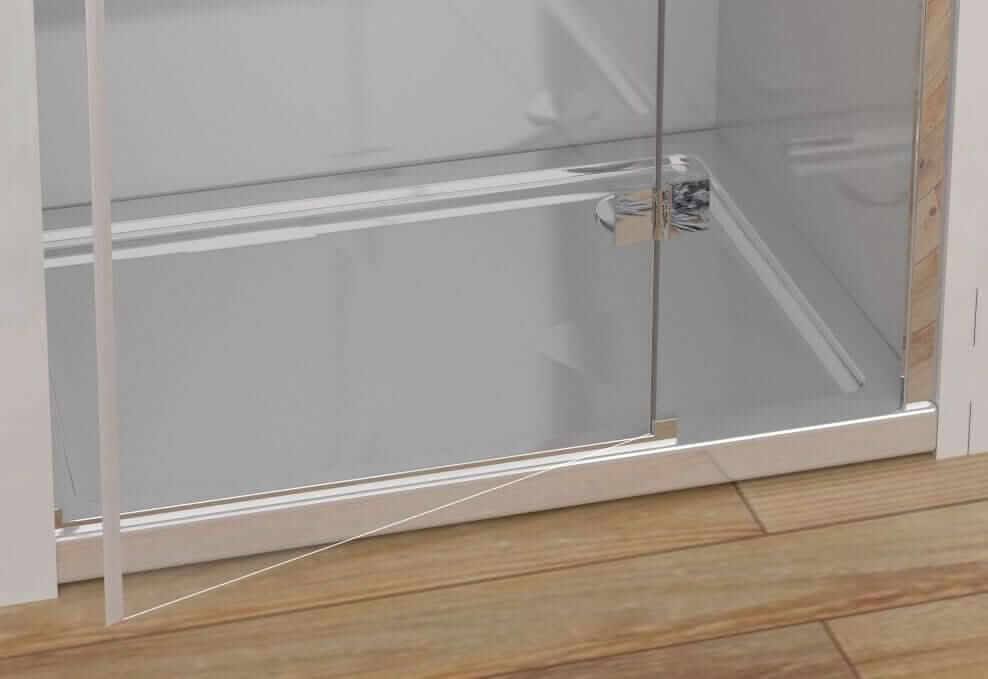 Porta Per Doccia Cristallo Anticalcare Trasparente 8mm Battente
