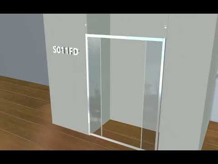 Porta Doccia 6mm Trasparente Ingresso Centrale H190cm