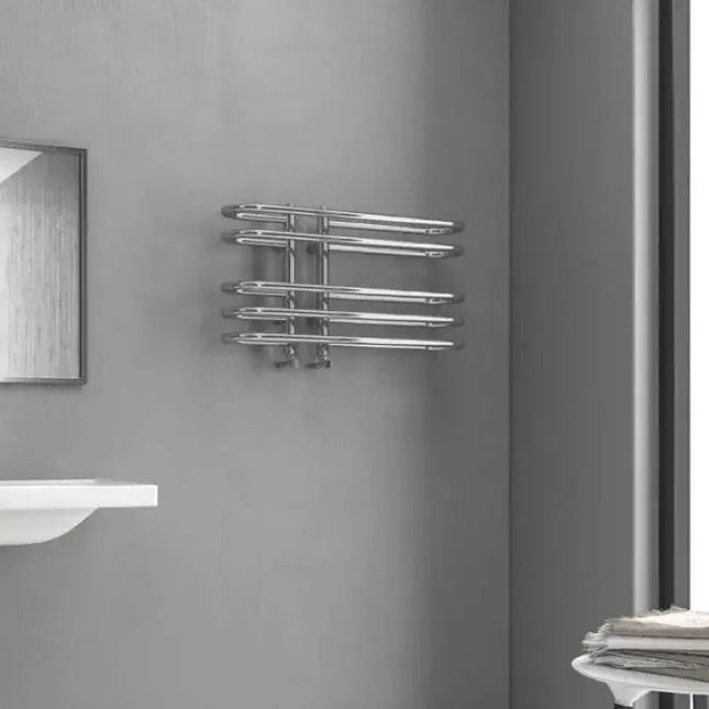 Radiatore Scaldasalviette Cromato Design Moderno - 70x40